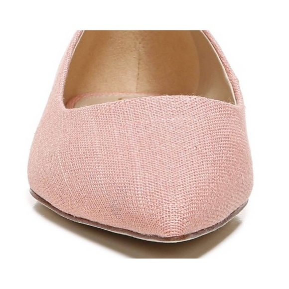 SAM EDELMAN WANDA LINEN POINTY TOE FLATS CANYON CLAY NWT - Picture 3 of 7